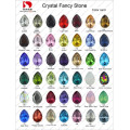 Tarjeta de color: Punto de cristal de cristal de fantasía de piedra